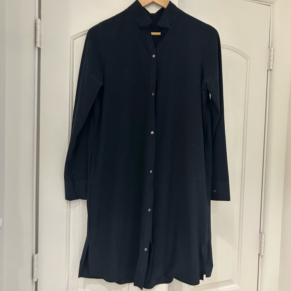 Aday long sleeve shirt dress